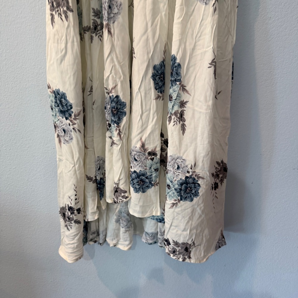 NEW Torrid Challis Floral High Low Halter Dress Plus Size Boho Feminine White 3X - Picture 4 of 14
